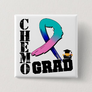 Bóton Quadrado 5.08cm Formando de Chemo do cancer de tiróide