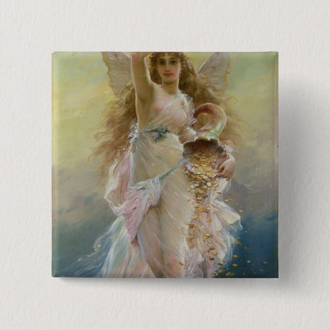 Bóton Quadrado 5.08cm Fortuna (Frente)