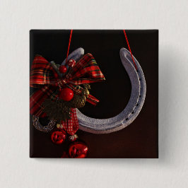 Bóton Quadrado 5.08cm Foto de ferradura equestre