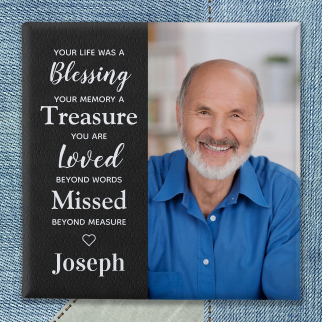 Bóton Quadrado 5.08cm Foto de Poem de Memória Personalizada (Criador carregado)