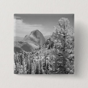 Bóton Quadrado 5.08cm Foto no infravermelho no lado leste do Yosemite Na