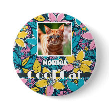 Foto Personalizada De Gato Legal De Groovy Floral