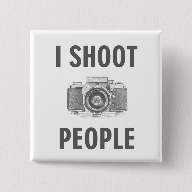 Bóton Quadrado 5.08cm fotografar fotógrafo de fotografia de texto engraç (Frente)