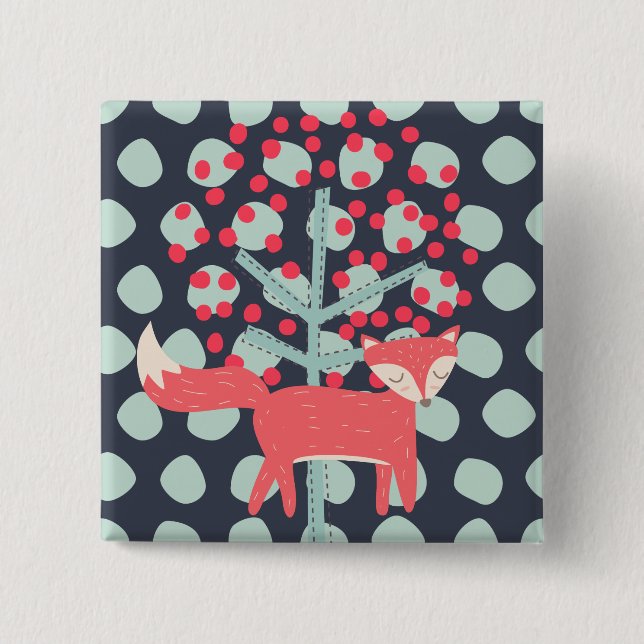 Bóton Quadrado 5.08cm Fox Retroativa (Frente)
