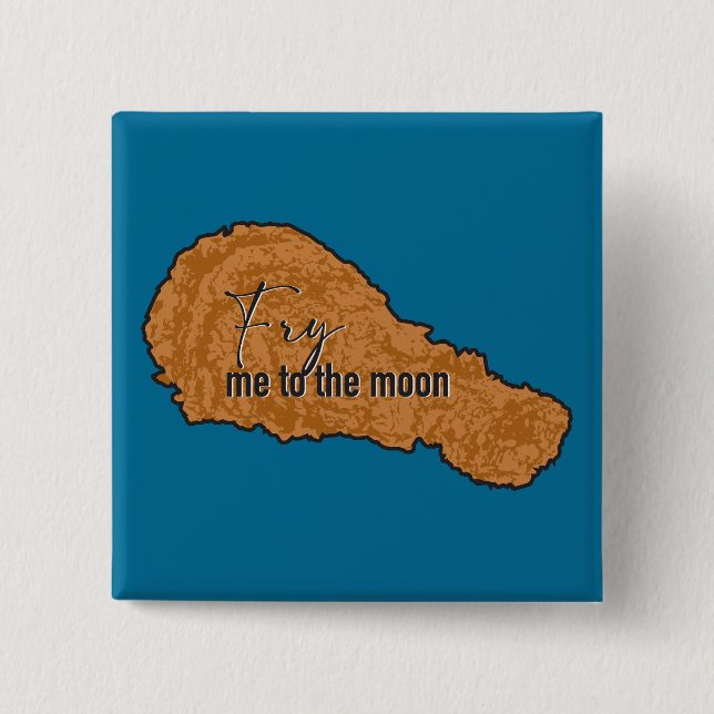 Bóton Quadrado 5.08cm Fragmenta-me ao botão da caneta da lua (Frente)