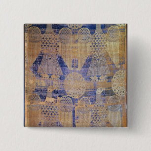 Bóton Quadrado 5.08cm Fragmento 'da saia de St. Germain