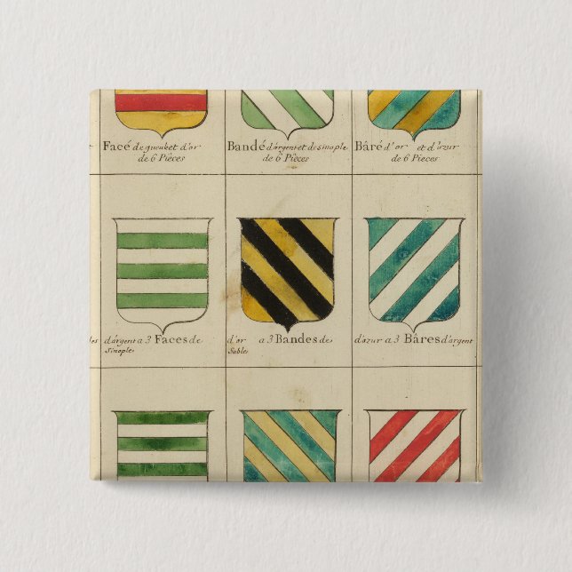 Bóton Quadrado 5.08cm França 22 (Frente)