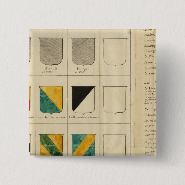 Bóton Quadrado 5.08cm França 28 (Frente)