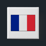 Bóton Quadrado 5.08cm França - Bandeira Francesa<br><div class="desc">Bandeira nacional da França A bandeira nacional francesa é uma bandeira triband com faixas verticais em vermelho, branco e azul e uma proporção de 2:3. É vulgarmente conhecida como Tricolor (Tricolore em Francês), tendo sido adotada em 1794. Você pode personalizar o design se preferir, como por exemplo, adicionando seu nome...</div>