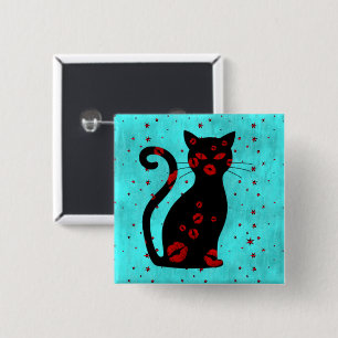 Bóton Quadrado 5.08cm Francês:Botão Bonne Soiree