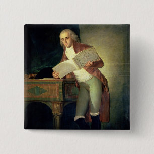 Bóton Quadrado 5.08cm Francisco Jose de Goya y Lucientes Don Jose Alva