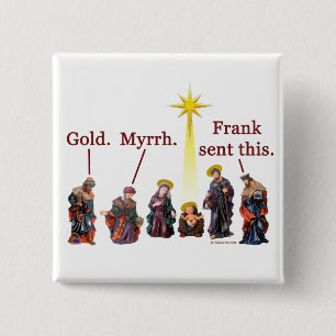 Bóton Quadrado 5.08cm Frank enviou este