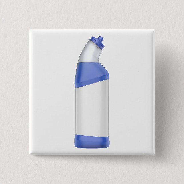 Bóton Quadrado 5.08cm Frasco de limpeza com vazio (Frente)