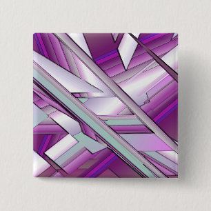 Bóton Quadrado 5.08cm Fratura roxa