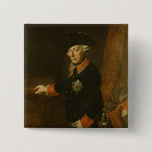 Bóton Quadrado 5.08cm Frederick II o excelente de Prússia, c.1763