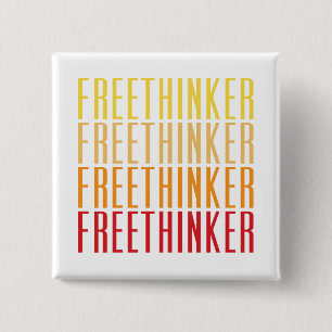 Bóton Quadrado 5.08cm Freethinker