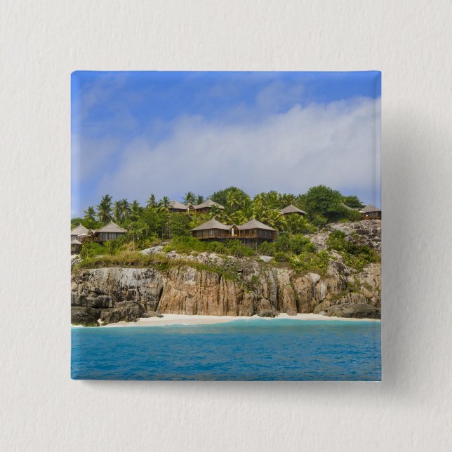 Bóton Quadrado 5.08cm Fregate Island Resort (PR) (Frente)