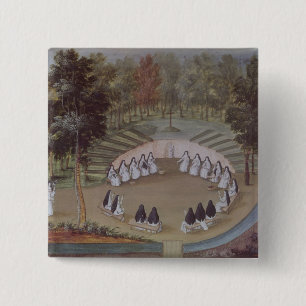 Bóton Quadrado 5.08cm Freiras que encontram-se na solidão