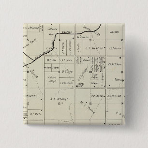 Bóton Quadrado 5.08cm Fresno County, Califórnia 12