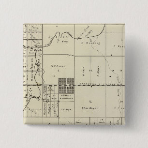Bóton Quadrado 5.08cm Fresno County, Califórnia 13