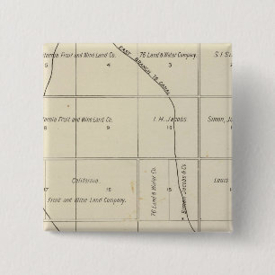 Bóton Quadrado 5.08cm Fresno County, Califórnia 23