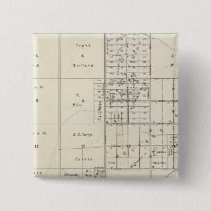 Bóton Quadrado 5.08cm Fresno County, Califórnia 24