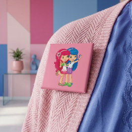 Bóton Quadrado 5.08cm Friends