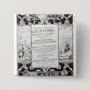 Bóton Quadrado 5.08cm Frontispício para registrar 9