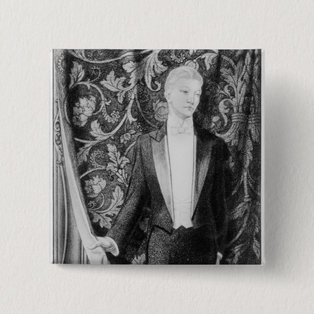 Bóton Quadrado 5.08cm Frontispiece 'à imagem de cinzas do Dorian (Frente)