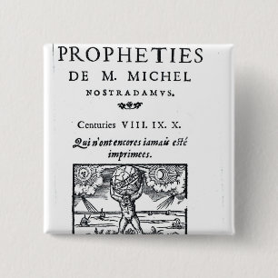 Bóton Quadrado 5.08cm Frontispiece 'às profecias