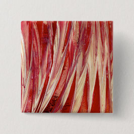 Bóton Quadrado 5.08cm Fuchsia Feather Fringe