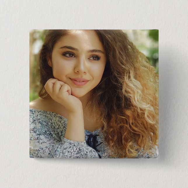 Bóton Quadrado 5.08cm Full Photo Upload (Frente)