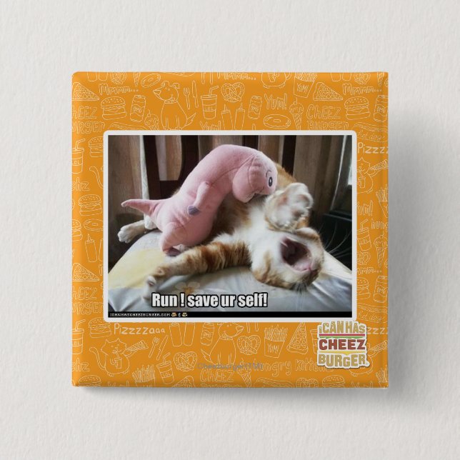 Bóton Quadrado 5.08cm Funcionamento! Salvar o auto do ur! (Frente)