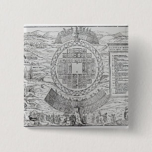 Bóton Quadrado 5.08cm Fundação de Hochelaga