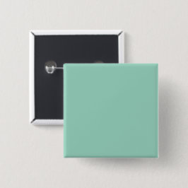 Bóton Quadrado 5.08cm Fundo turquesa simples com uma textura sutil