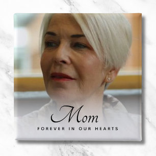 Bóton Quadrado 5.08cm Funeral Personalizada do tributo Memorial Personal