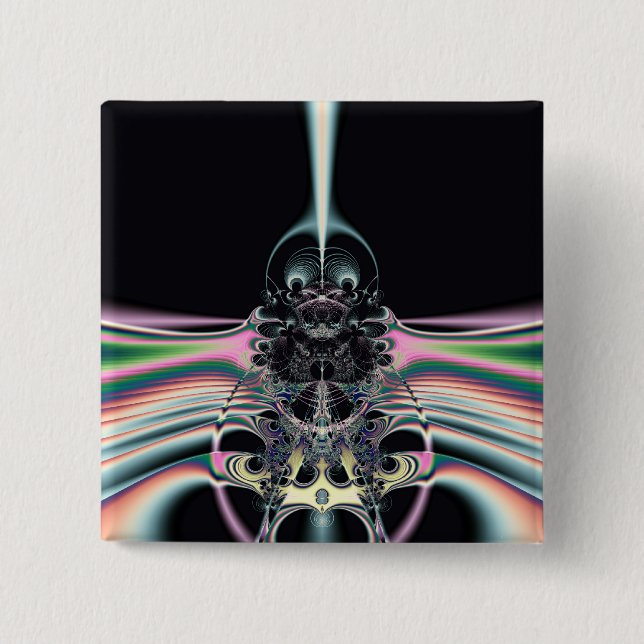 Bóton Quadrado 5.08cm Funky Bird (Frente)