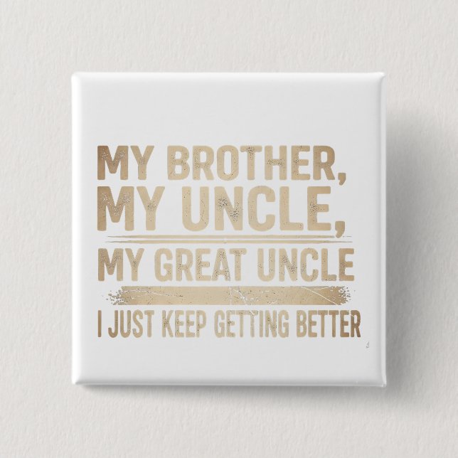 Bóton Quadrado 5.08cm funny quotes humor dad jokes (Frente)