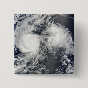 Bóton Quadrado 5.08cm Furacão Felicia e tempestade Enrique ao leste do