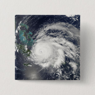 Bóton Quadrado 5.08cm Furacão Ike sobre Cuba, Hispaniola