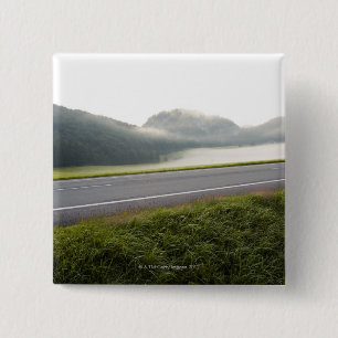 Bóton Quadrado 5.08cm fuschl do lago, salzkammergut, salzburg,
