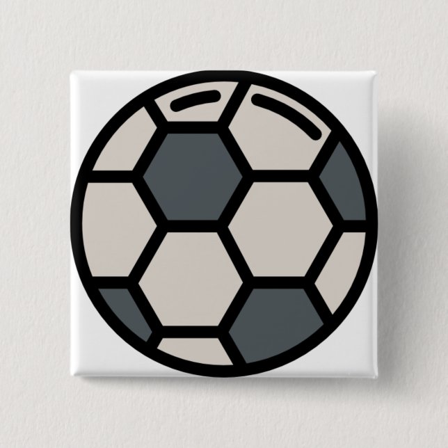 Bóton Quadrado 5.08cm futebol (Frente)