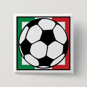 Bóton Quadrado 5.08cm futebol. a praça dos órgãos.