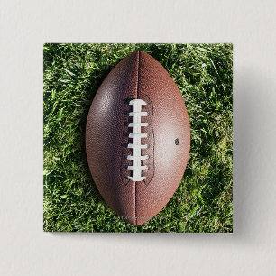Bóton Quadrado 5.08cm Futebol americano na grama