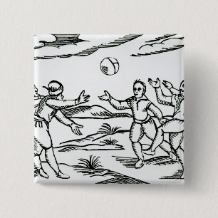 Bóton Quadrado 5.08cm Futebol Isabelino