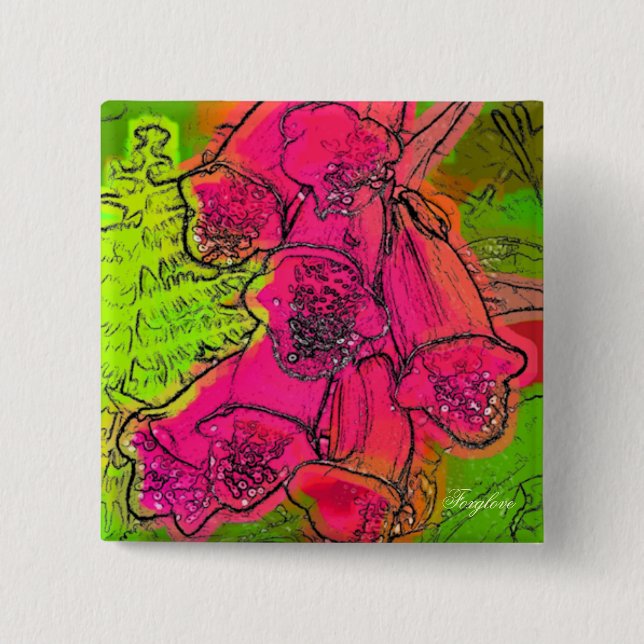 BÓTON QUADRADO 5.08CM FUXGLOVAS (Frente)