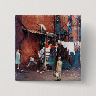 Bóton Quadrado 5.08cm G.I. de regresso a casa.