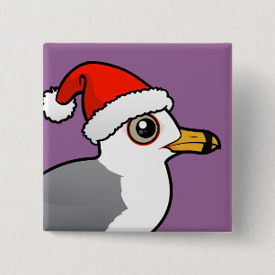 Bóton Quadrado 5.08cm Gaivota Anel-faturada papai noel