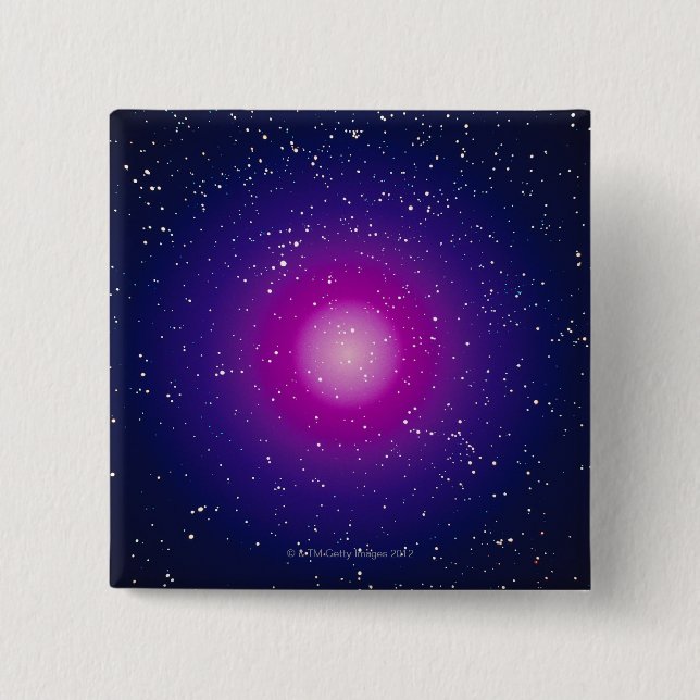 Bóton Quadrado 5.08cm Galáxia 3 (Frente)