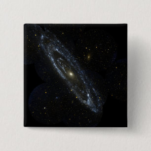 Bóton Quadrado 5.08cm Galáxia do Andromeda
